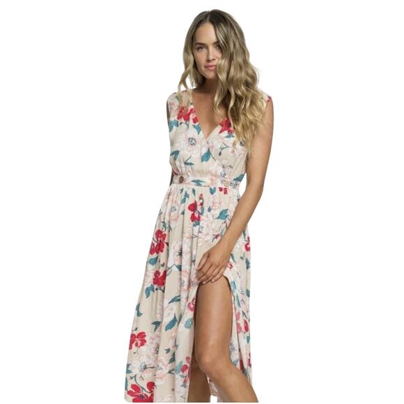 Roxy Dresses & Skirts - Roxy In The Mood For Dance Floral Wrap Dress - Size XS